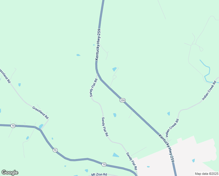 map of restaurants, bars, coffee shops, grocery stores, and more near 2628 Kentucky 259 in Brownsville