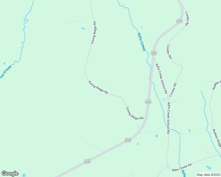 map of restaurants, bars, coffee shops, grocery stores, and more near Ewing Ridge Road in Liberty