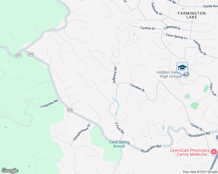 map of restaurants, bars, coffee shops, grocery stores, and more near 6035 Wimbledon Court in Cave Spring
