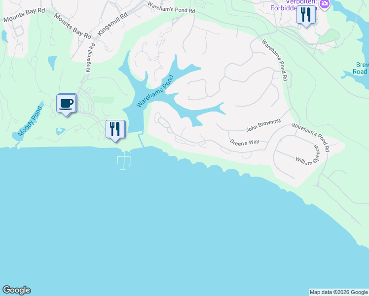 map of restaurants, bars, coffee shops, grocery stores, and more near 309 Rivers Edge in Williamsburg