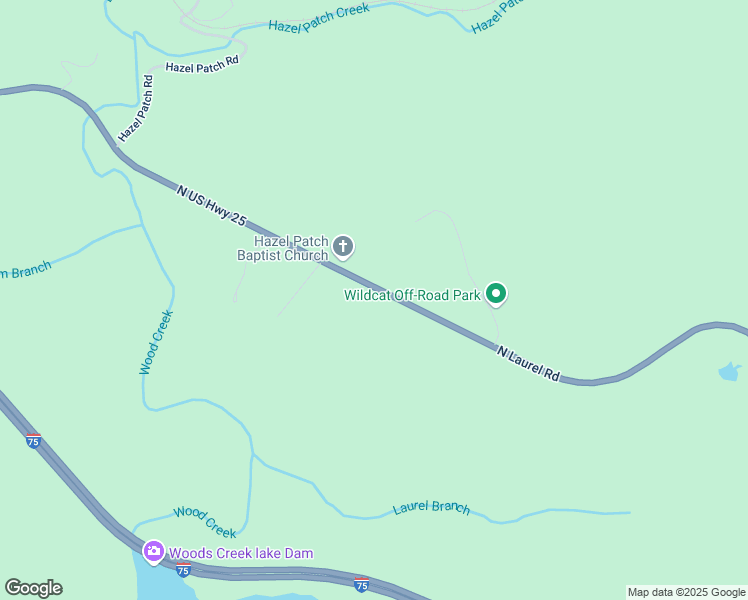 map of restaurants, bars, coffee shops, grocery stores, and more near 8078 U.S. 25 in East Bernstadt