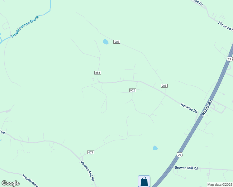 map of restaurants, bars, coffee shops, grocery stores, and more near 103 Charlotte Drive in Evington