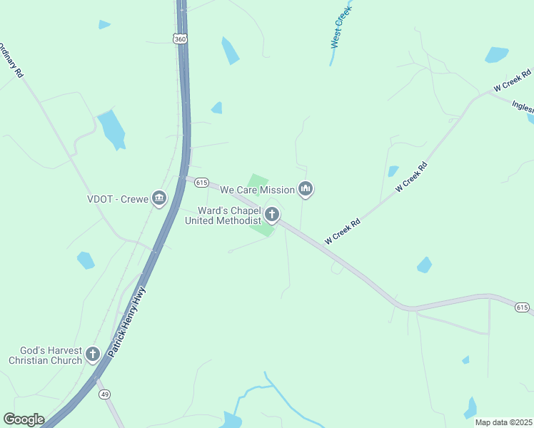 map of restaurants, bars, coffee shops, grocery stores, and more near 8234 Namozine Road in Crewe