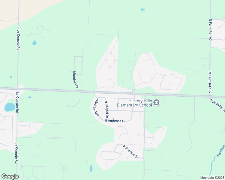 map of restaurants, bars, coffee shops, grocery stores, and more near 1725 North French Lane in Springfield