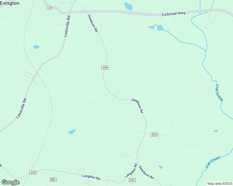 map of restaurants, bars, coffee shops, grocery stores, and more near 5667 Dearborn Road in Evington