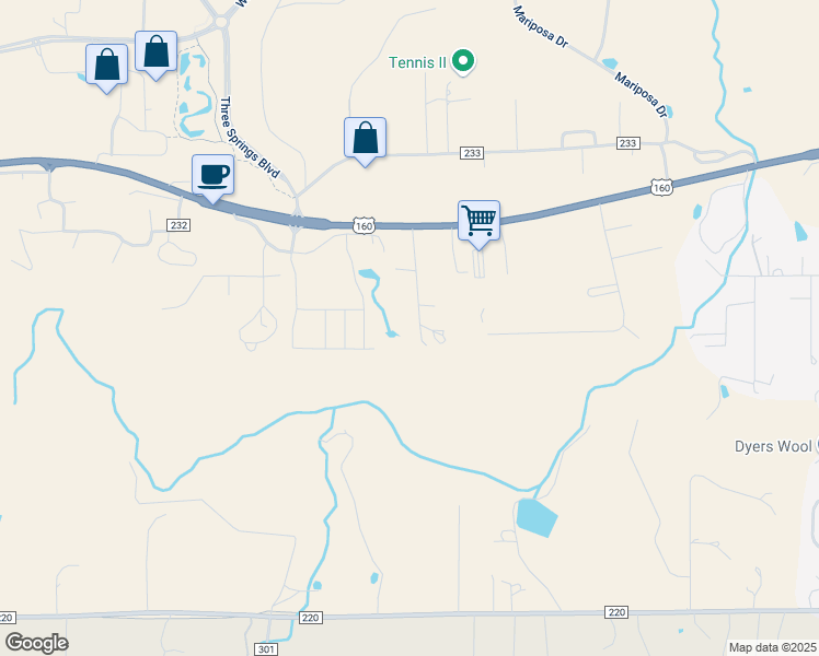map of restaurants, bars, coffee shops, grocery stores, and more near 178 Silverview Lane in Durango