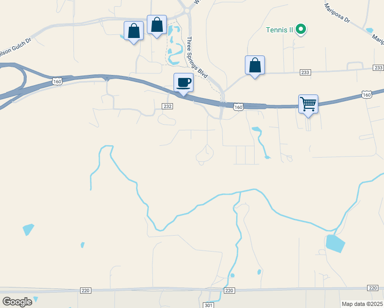 map of restaurants, bars, coffee shops, grocery stores, and more near 29012 U.S. 160 in Durango