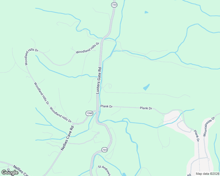map of restaurants, bars, coffee shops, grocery stores, and more near 1942 Lusters Gate Road in Blacksburg
