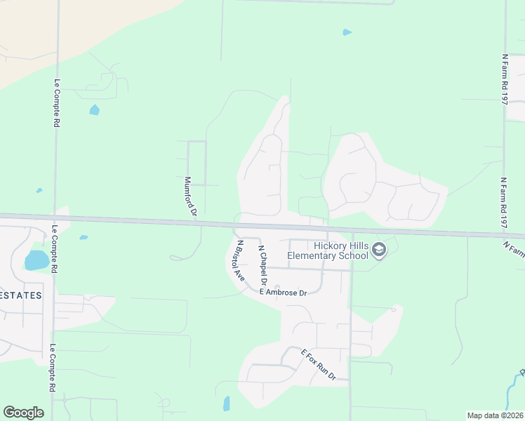 map of restaurants, bars, coffee shops, grocery stores, and more near 1725 North French Lane in Springfield