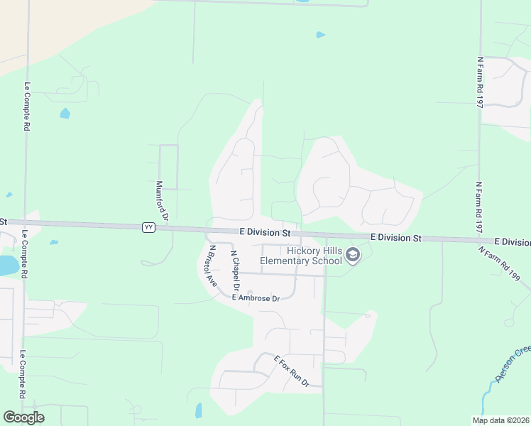 map of restaurants, bars, coffee shops, grocery stores, and more near 4360 East Kentbrook Drive in Springfield