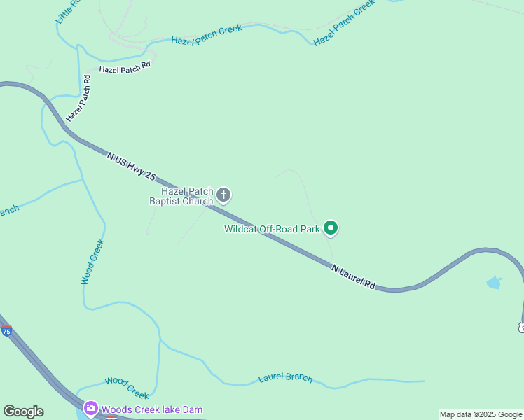 map of restaurants, bars, coffee shops, grocery stores, and more near 8078 U.S. 25 in East Bernstadt