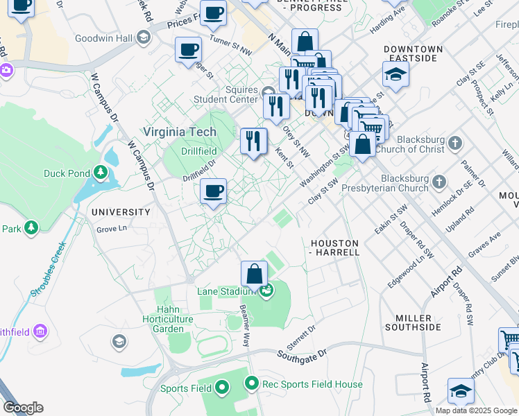 570 Washington Street Southwest, Blacksburg VA Walk Score