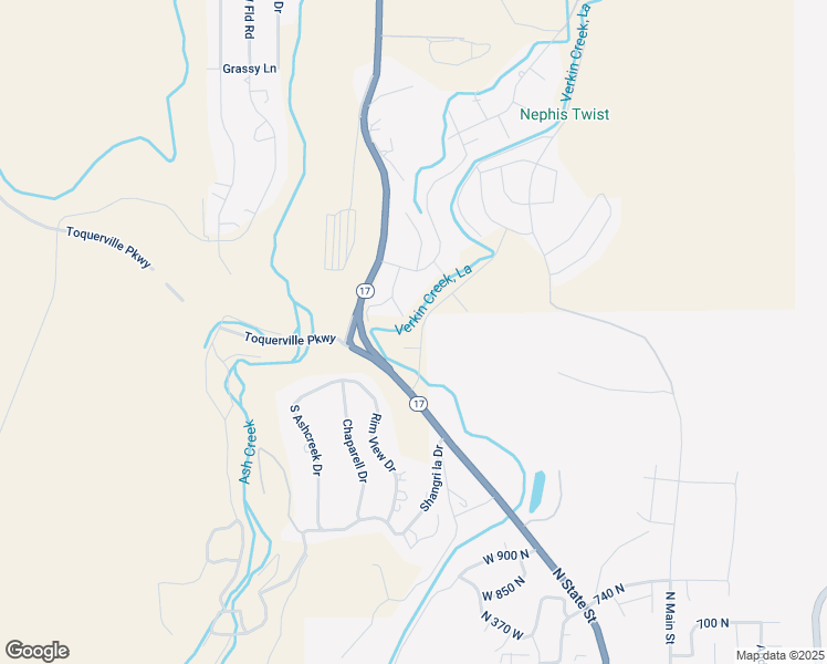 map of restaurants, bars, coffee shops, grocery stores, and more near 1460 South Zions Parkway in Toquerville