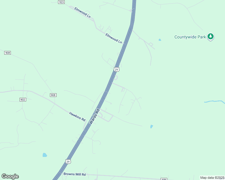 map of restaurants, bars, coffee shops, grocery stores, and more near 6879 Wards Road in Rustburg