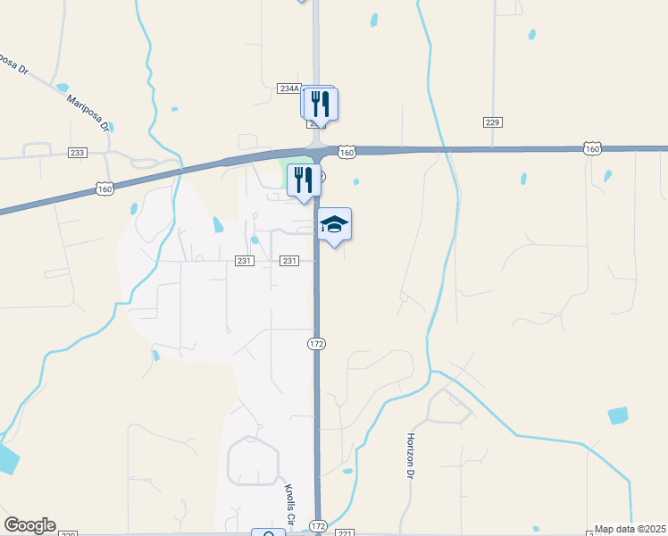 map of restaurants, bars, coffee shops, grocery stores, and more near 216 Highway 172 in Durango