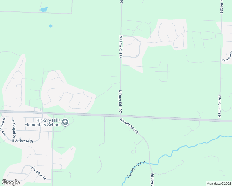 map of restaurants, bars, coffee shops, grocery stores, and more near 1649 North Farm Road 197 in Springfield