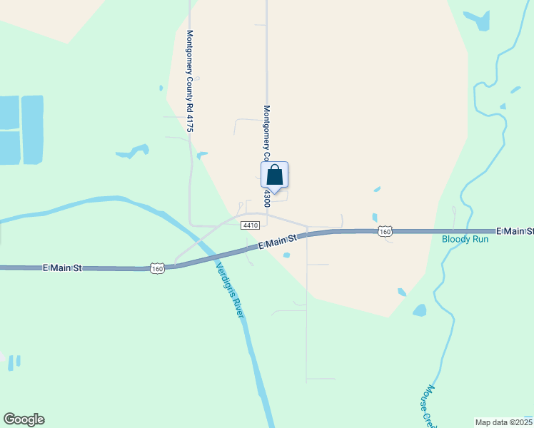 map of restaurants, bars, coffee shops, grocery stores, and more near 5879 County Road 4300 in Independence