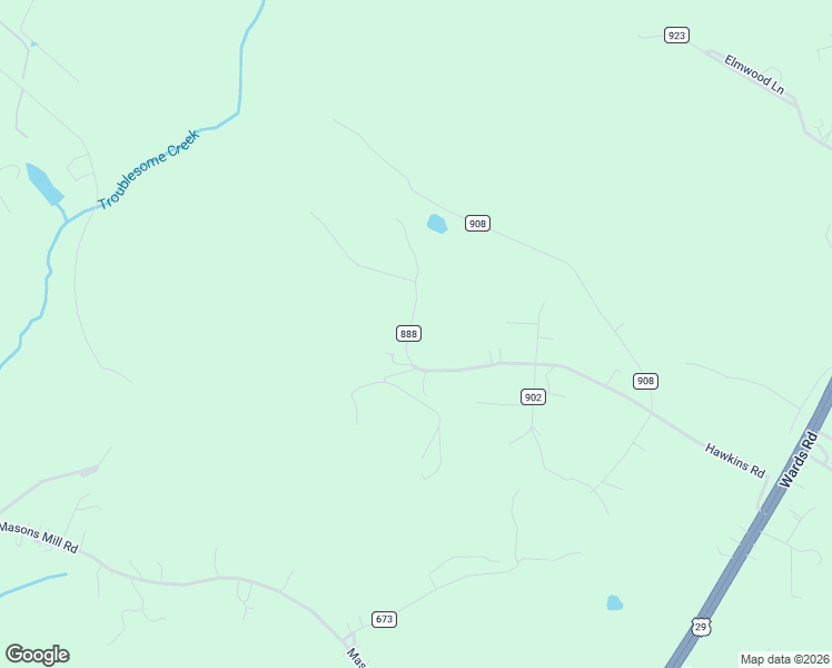 map of restaurants, bars, coffee shops, grocery stores, and more near 969 Hawkins Road in Evington