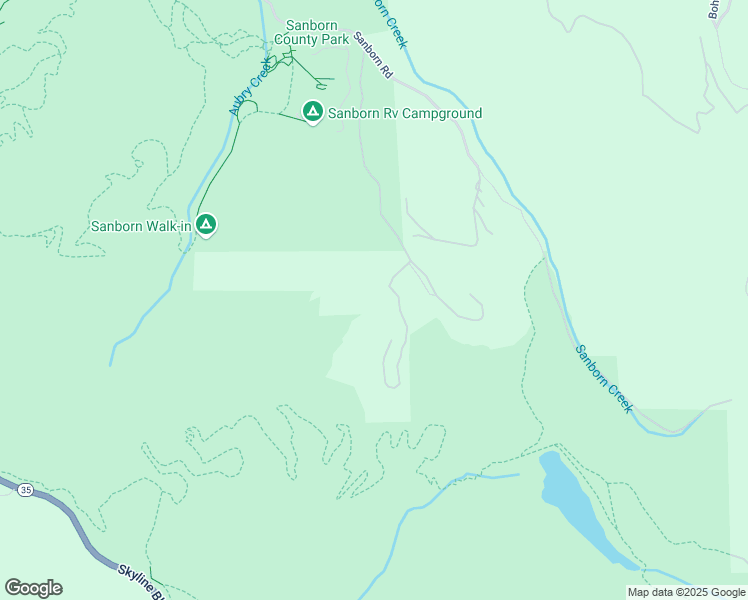 map of restaurants, bars, coffee shops, grocery stores, and more near 16128 Sanborn Road in Saratoga