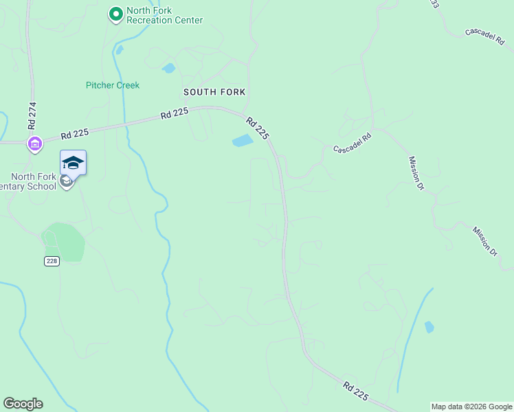 map of restaurants, bars, coffee shops, grocery stores, and more near 58174 Road 225 in North Fork