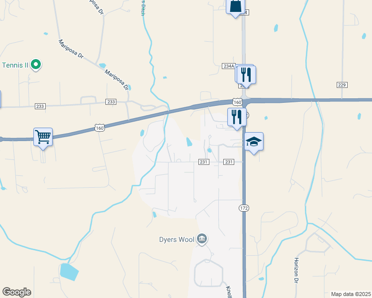 map of restaurants, bars, coffee shops, grocery stores, and more near 229 County Road 231 in Durango