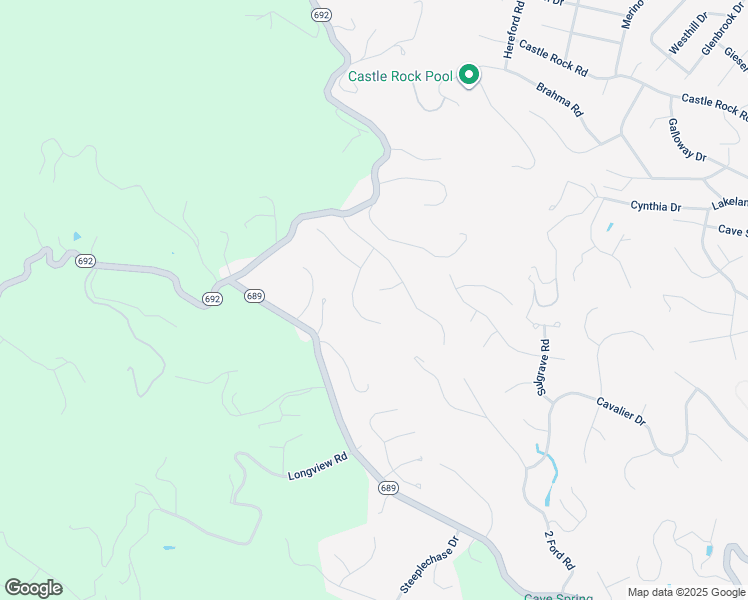 map of restaurants, bars, coffee shops, grocery stores, and more near 6630 Old Barn Circle in Roanoke