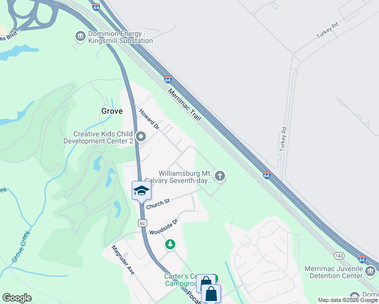map of restaurants, bars, coffee shops, grocery stores, and more near 159 Jackson Street in Williamsburg