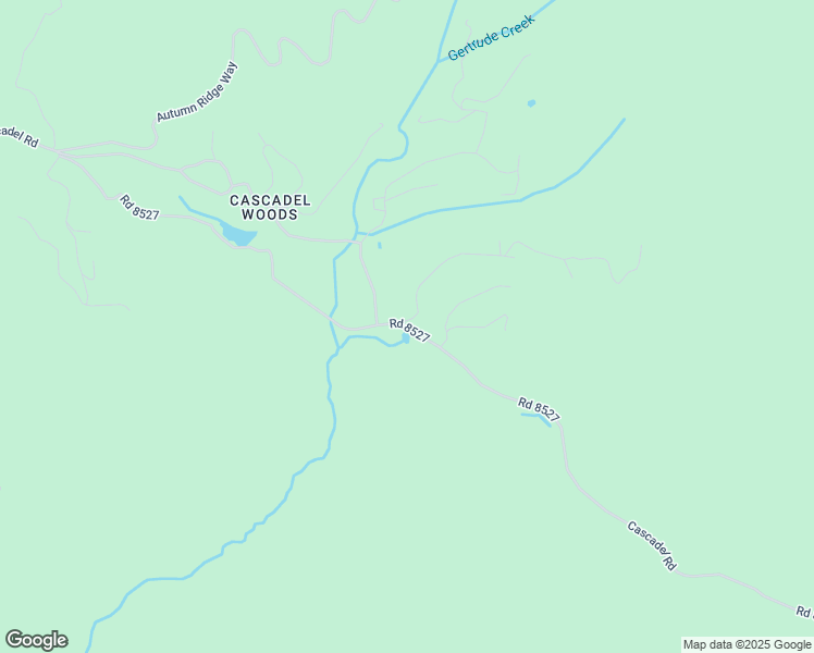 map of restaurants, bars, coffee shops, grocery stores, and more near Cascadel Drive in North Fork