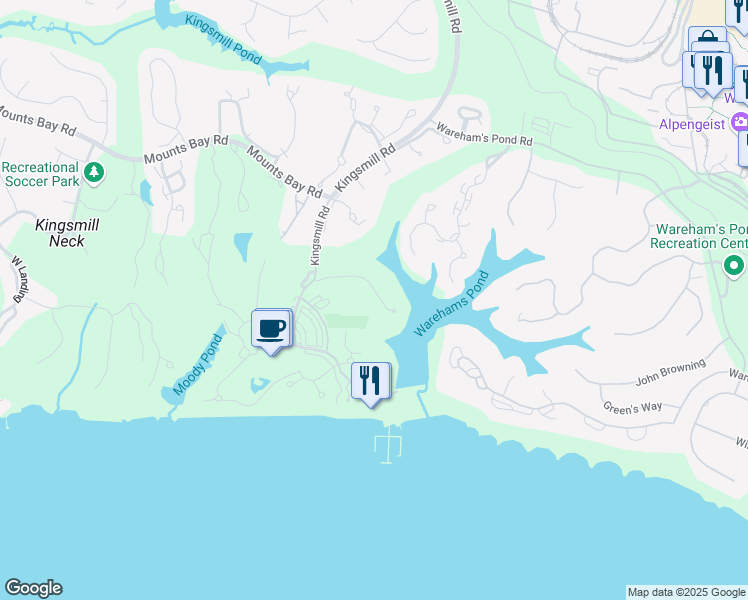 map of restaurants, bars, coffee shops, grocery stores, and more near 319 Padgett's Ordinary in Williamsburg