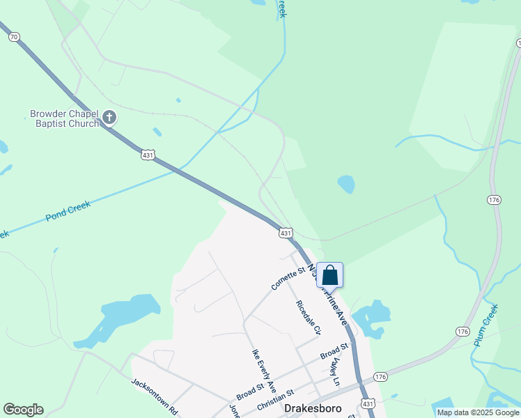 map of restaurants, bars, coffee shops, grocery stores, and more near 516-742 Highway 70 in Drakesboro