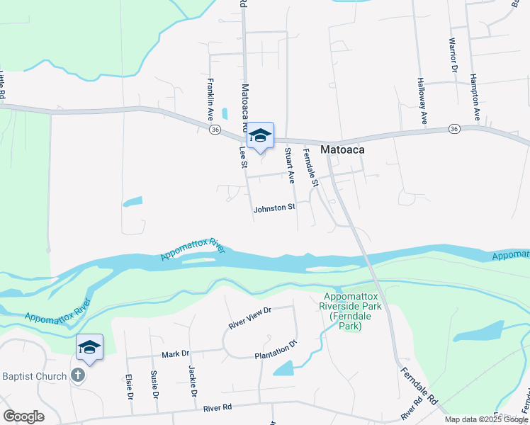 map of restaurants, bars, coffee shops, grocery stores, and more near 21705 Lee Street in Petersburg