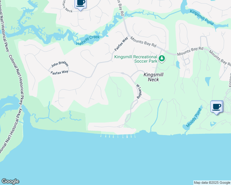 map of restaurants, bars, coffee shops, grocery stores, and more near 114 The Green Green in Williamsburg