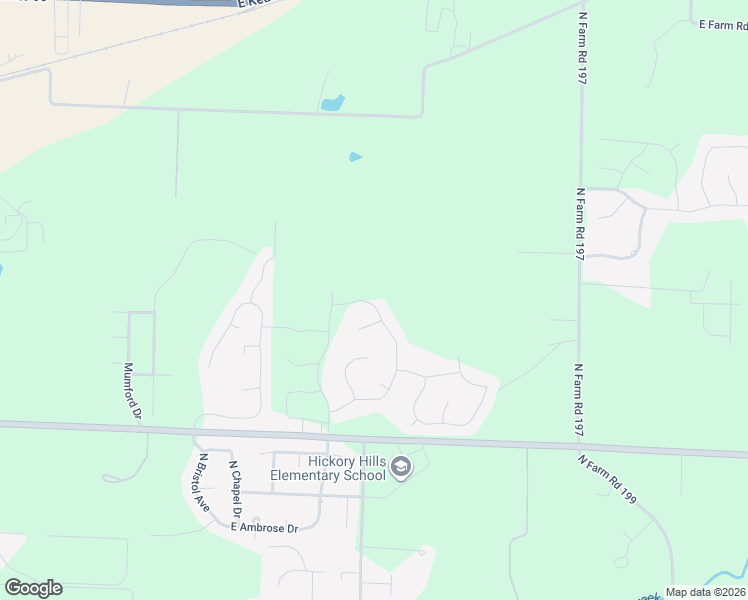 map of restaurants, bars, coffee shops, grocery stores, and more near 1600-1698 North Waterstone Avenue in Springfield