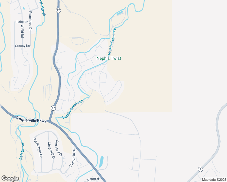 map of restaurants, bars, coffee shops, grocery stores, and more near 382 East Zion Trail in Toquerville