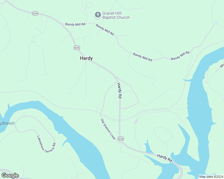 map of restaurants, bars, coffee shops, grocery stores, and more near 1076 Old Station Loop in Hardy