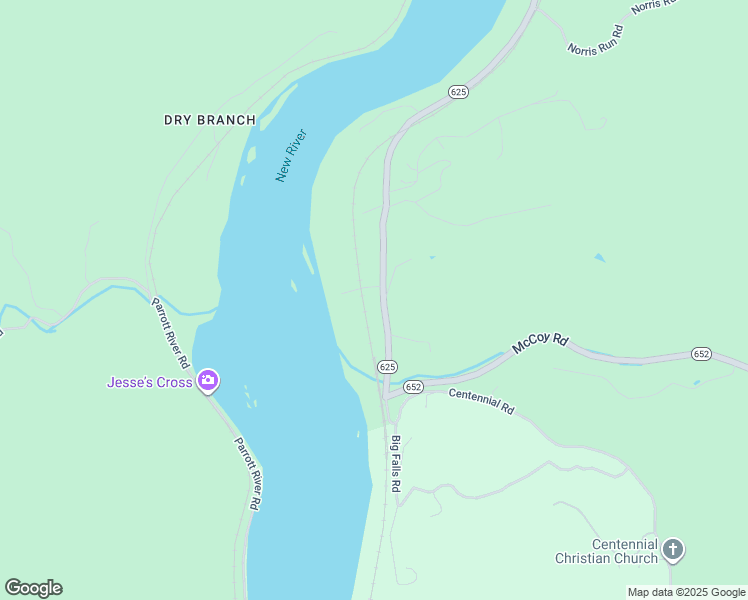 map of restaurants, bars, coffee shops, grocery stores, and more near 2349 Big Falls Road in Blacksburg