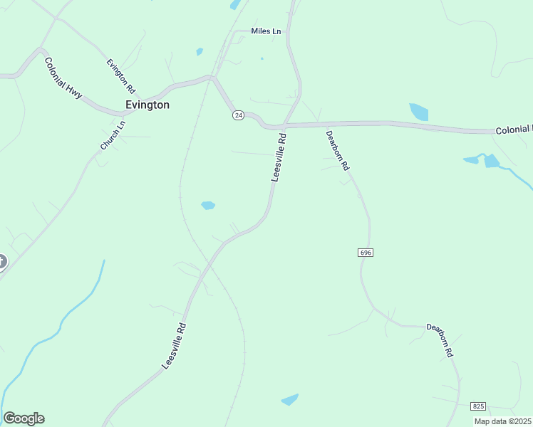 map of restaurants, bars, coffee shops, grocery stores, and more near 11225 Leesville Road in Evington