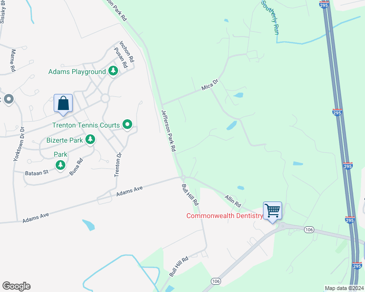 map of restaurants, bars, coffee shops, grocery stores, and more near 5335 Jovern Drive in Prince George