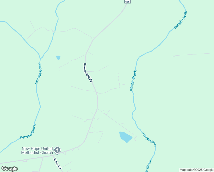 map of restaurants, bars, coffee shops, grocery stores, and more near 2200 Browns Mill Road in Rustburg