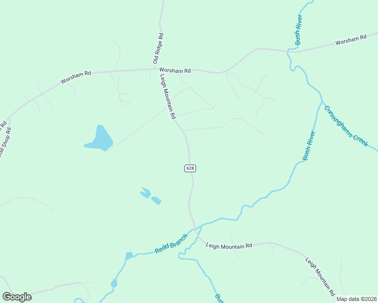 map of restaurants, bars, coffee shops, grocery stores, and more near Leigh Mountain Road in Farmville