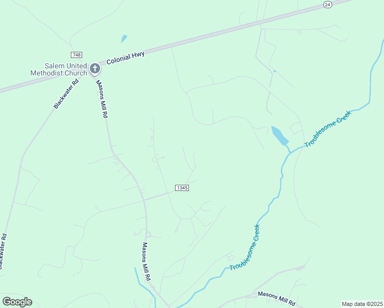 map of restaurants, bars, coffee shops, grocery stores, and more near 366 Hallwood Drive in Evington