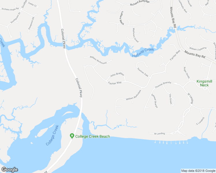 map of restaurants, bars, coffee shops, grocery stores, and more near 625 Fairfax Way in Williamsburg