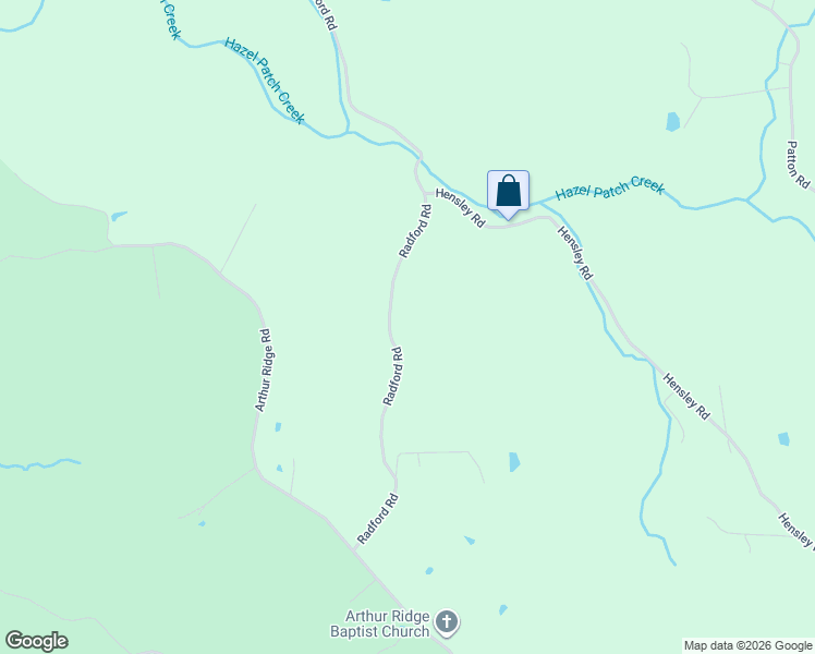 map of restaurants, bars, coffee shops, grocery stores, and more near 144-198 Radford Road in East Bernstadt