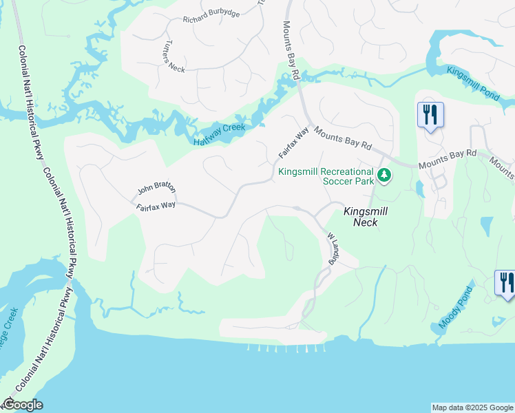 map of restaurants, bars, coffee shops, grocery stores, and more near 526 Thomas Bransby in Williamsburg