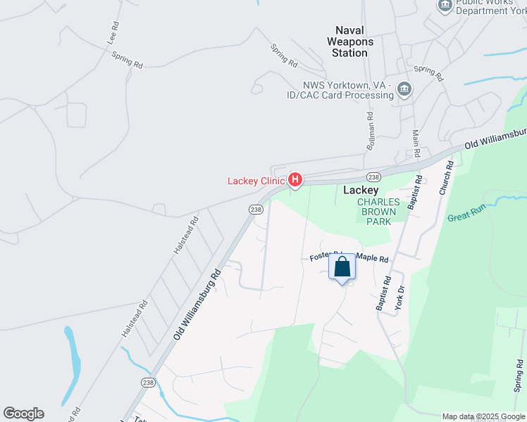 map of restaurants, bars, coffee shops, grocery stores, and more near 110 Browns Lane in Yorktown