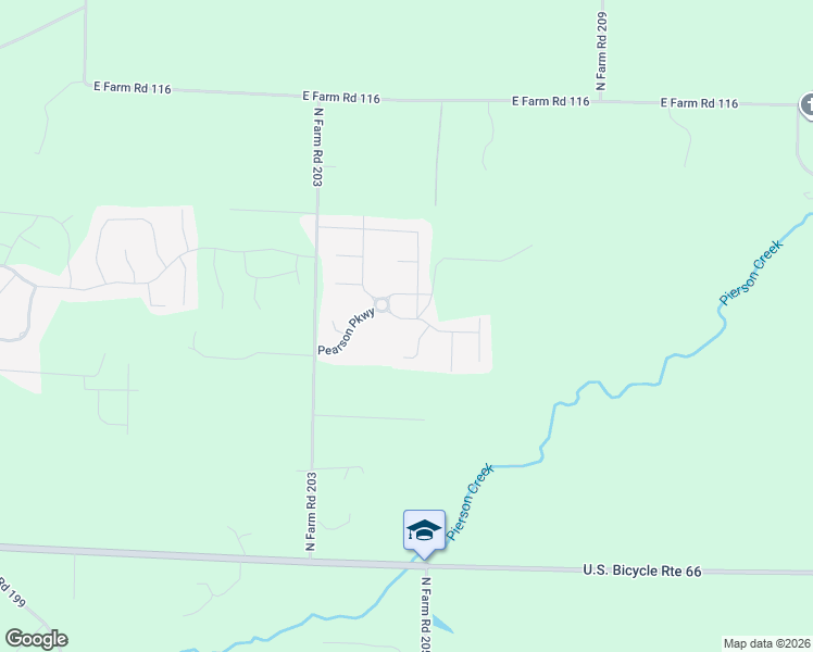 map of restaurants, bars, coffee shops, grocery stores, and more near 5752 East Gatehouse Drive in Strafford