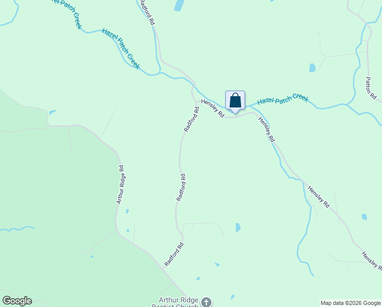 map of restaurants, bars, coffee shops, grocery stores, and more near 144-198 Radford Road in East Bernstadt