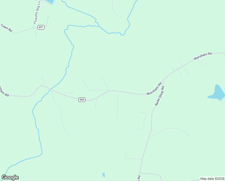 map of restaurants, bars, coffee shops, grocery stores, and more near Worsham Road in Farmville