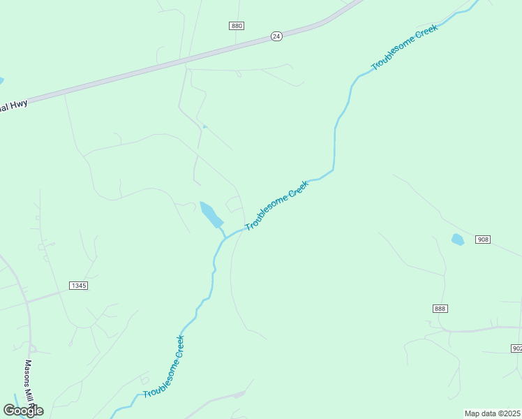 map of restaurants, bars, coffee shops, grocery stores, and more near 668 Two Bid Road in Evington
