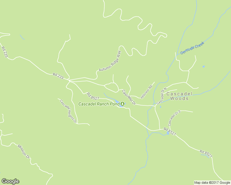 map of restaurants, bars, coffee shops, grocery stores, and more near Cascadel Drive in Madera County